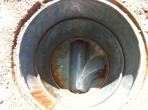 排水管と桝の接合部修繕